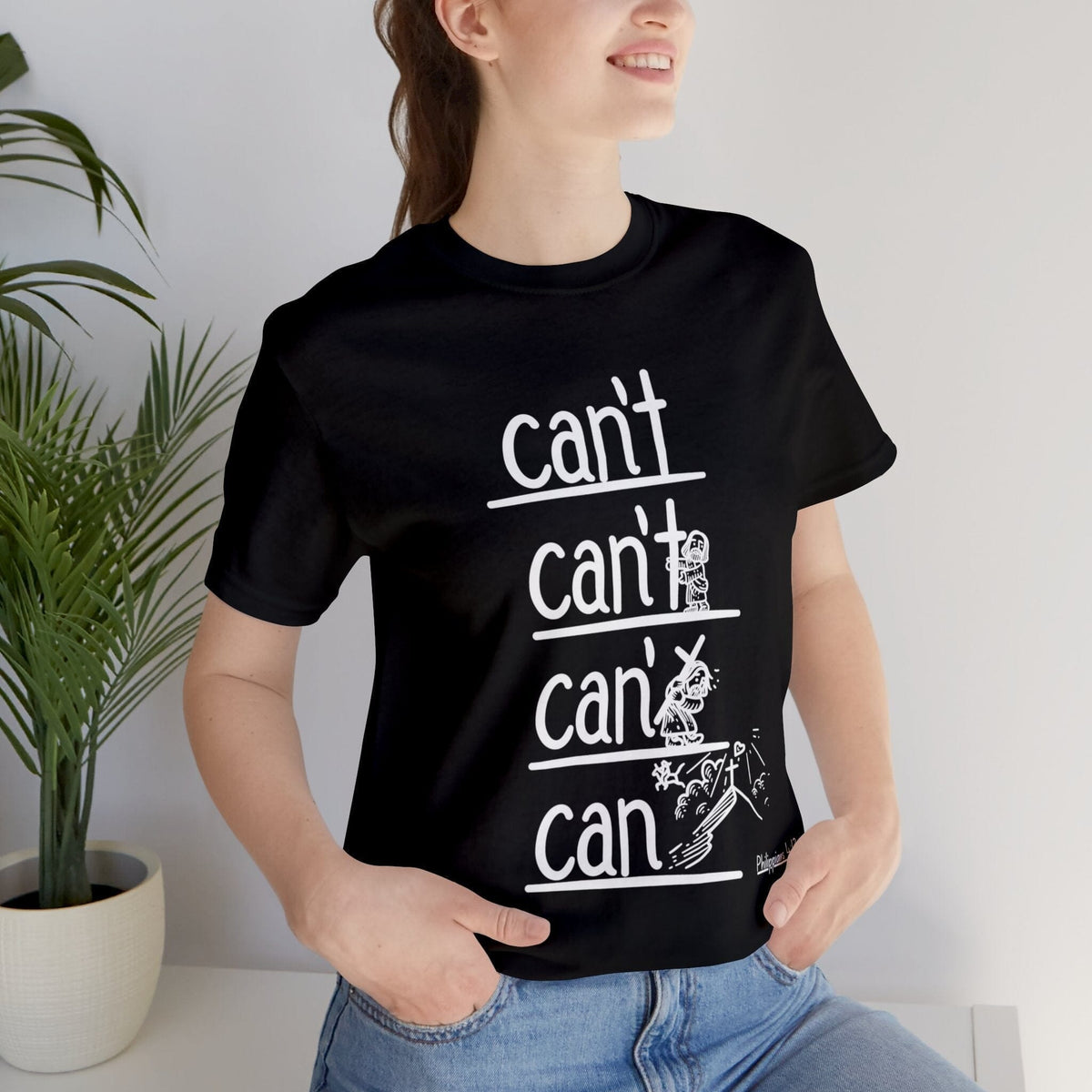 Fuerza Divina Manifestada: Camiseta Unisex Inspiracional de Edición Limitada Filipenses 4:13 T-Shirt Printify 