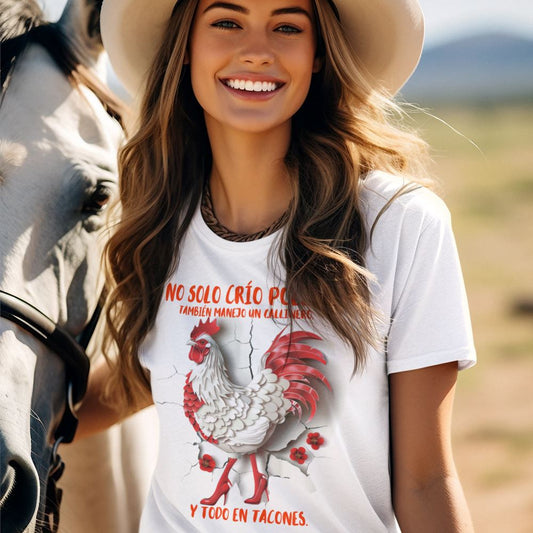 Gallinero en Tacones: La Camiseta de Supermamá - Disponible en Blanco y Negro T-Shirt White S 