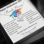 Gift for Daughter - Happy Graduation - Love Knot Necklace with POD Message Card Jewelry ShineOn Fulfillment Caja Estándar de Regalo Incluida 