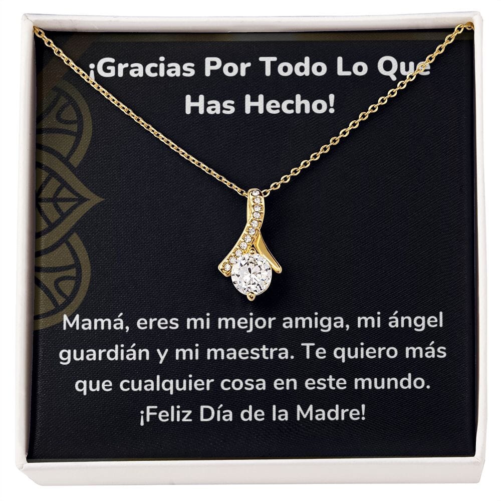 ¡Gracias Por Todo Lo Que Has Hecho! Collar Belleza Seductora (Alluring Beauty) Para Mamá Jewelry ShineOn Fulfillment <p>Acabado en Oro Amarillo de 18 quilates</p> Standard Box 