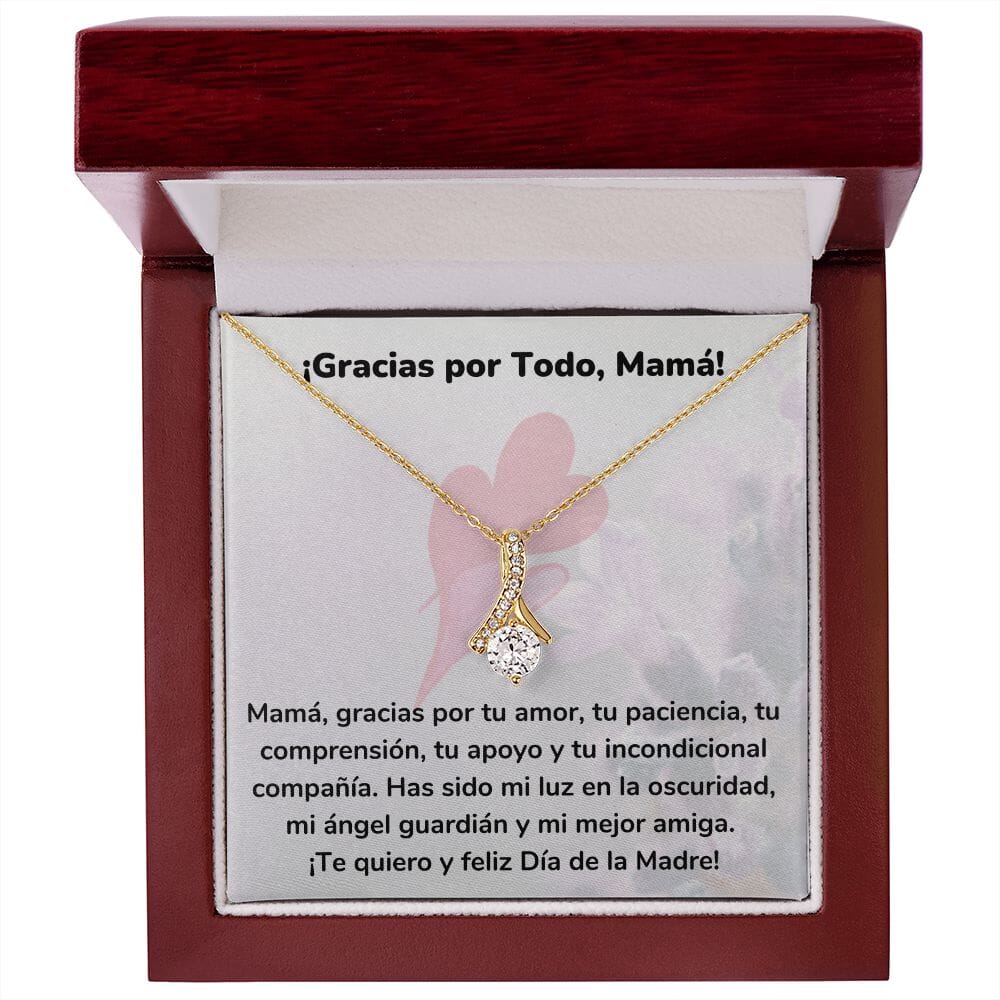 ¡Gracias por Todo, Mamá! Collar Belleza Seductora (Alluring Beauty) Para Mamá Jewelry/AlluringBeauty Acabado en Oro Amarillo de 18 quilates Luxury Box 
