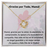 ¡Gracias por Todo, Mamá! Collar Para Mamá Nudo de Amor (LoveKnot) Jewelry ShineOn Fulfillment Acabado en Oro Amarillo de 18 quilates Cajita Estándar (GRATIS) 