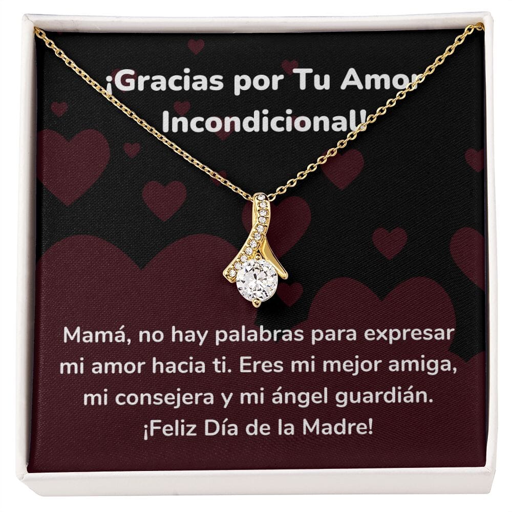 ¡Gracias por Tu Amor Incondicional! Collar Belleza Seductora (Alluring Beauty) Para Mamá Jewelry/AlluringBeauty Acabado en Oro Amarillo de 18 quilates Standard Box 