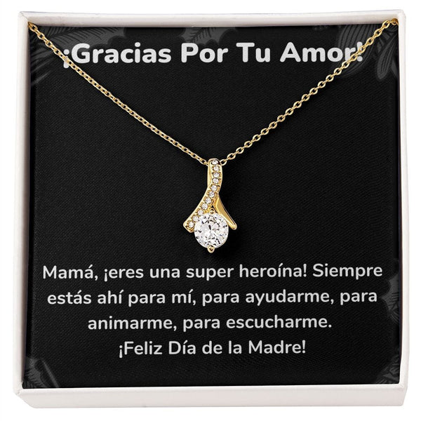 ¡Gracias Por Tu Amor! Mamá Collar Belleza Seductora (Alluring Beauty) Para Mamá Jewelry/AlluringBeauty Acabado en Oro Amarillo de 18 quilates Standard Box 