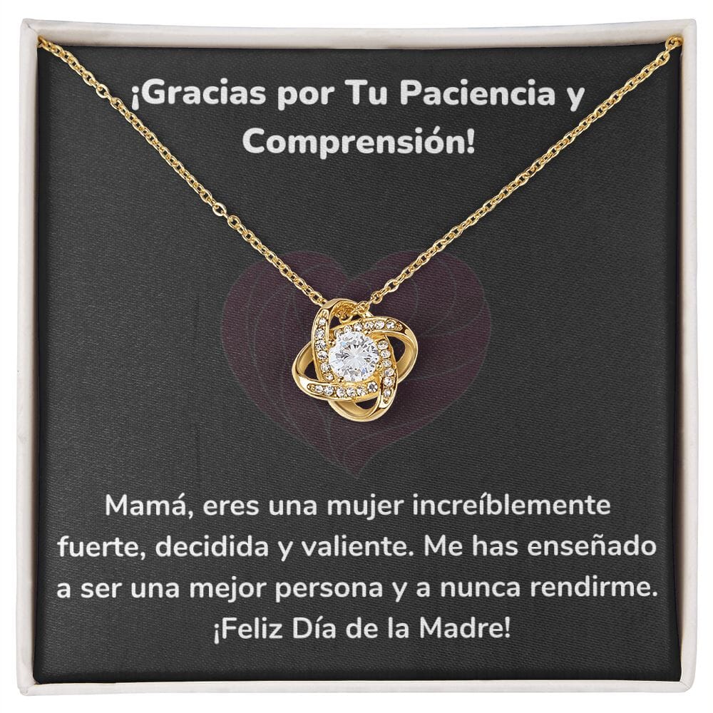 ¡Gracias por Tu Paciencia y Comprensión! Collar Para Mamá Nudo de Amor (LoveKnot) Jewelry ShineOn Fulfillment Acabado en Oro Amarillo de 18 quilates Cajita Estándar (GRATIS) 