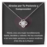 ¡Gracias por Tu Paciencia y Comprensión! Collar Para Mamá Nudo de Amor (LoveKnot) Jewelry ShineOn Fulfillment Acabado en oro blanco de 14 k Cajita Estándar (GRATIS) 