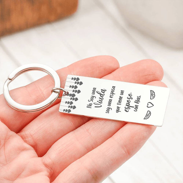 Hermoso llavero para regalar a mamá que recuerda con cariño a papá que está en el cielo. Jewelry 