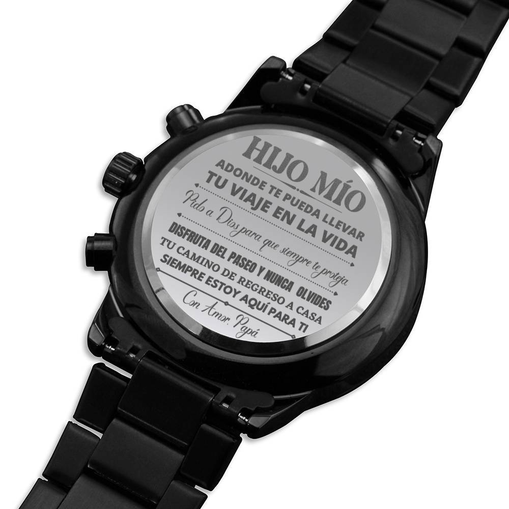 Hijo Mío, con amor Papá - Reloj Cronógrafo grabado Jewelry/Watch 