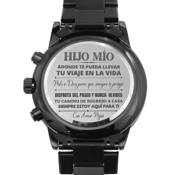 Hijo Mío, con amor Papá - Reloj Cronógrafo grabado Jewelry/Watch 