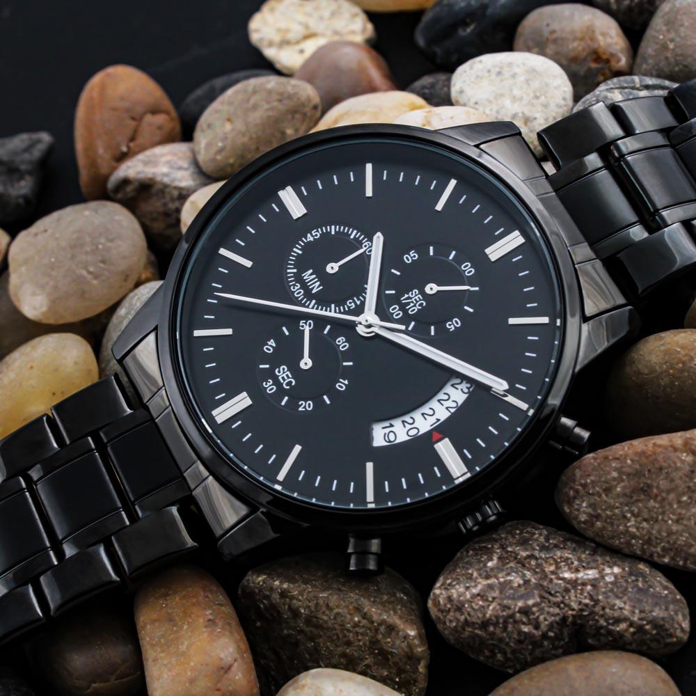 Hijo Mío, con amor Papá - Reloj Cronógrafo grabado Jewelry/Watch 