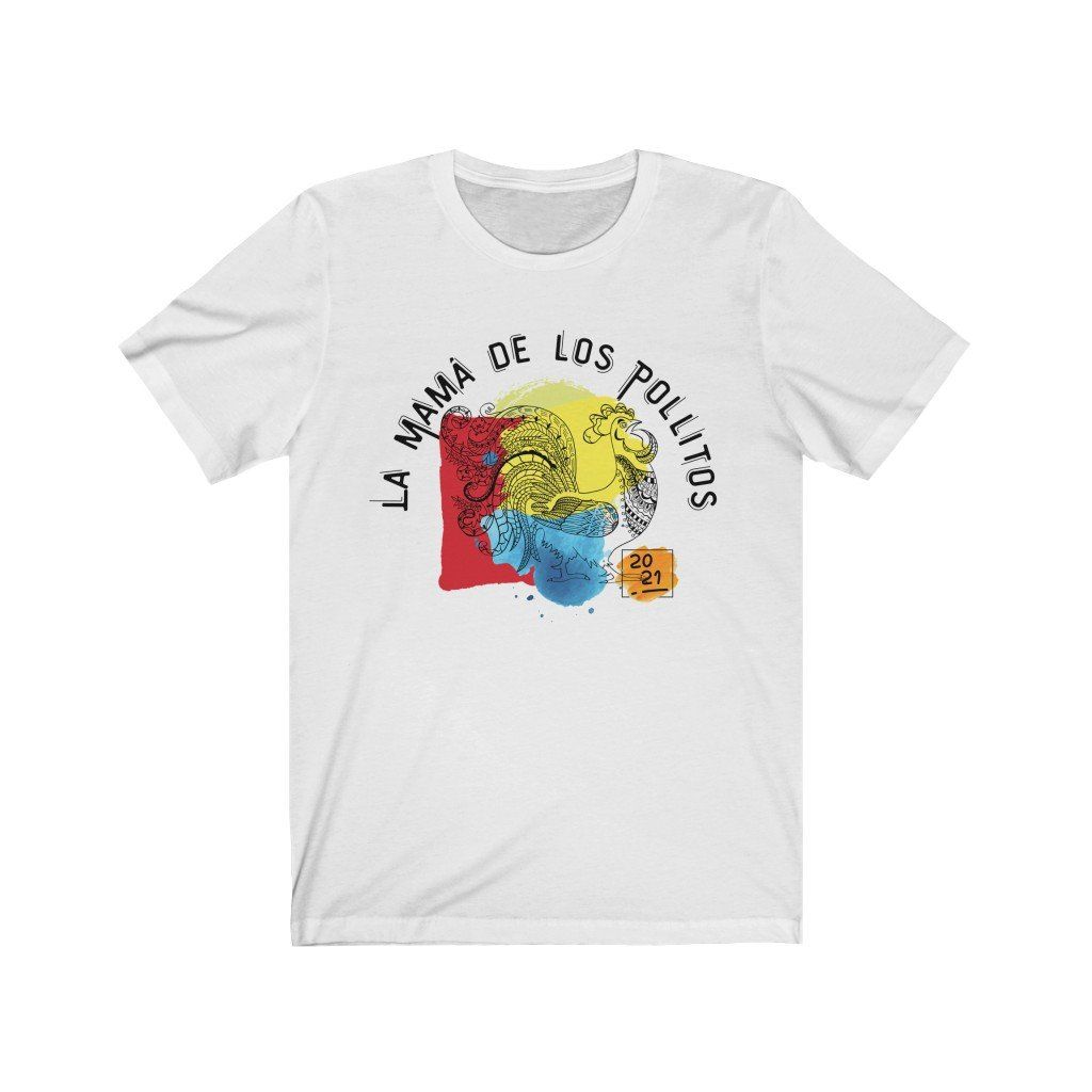 La Mamá de los Pollitos 2021 - Camiseta Personalizada Unisex Customily T-Shirt Printify White L 