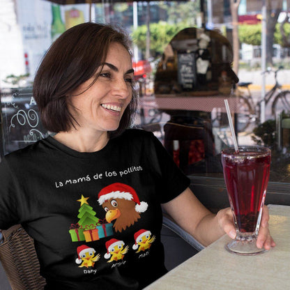 La Mamá de los Pollitos - Versión Navideña T-Shirt Black S 