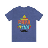 La t-shirt perfecta para Papá - Papacito - Unisex Jersey Short Sleeve Tee shirt - Escoge el Color T-Shirt Printify Heather True Royal L 