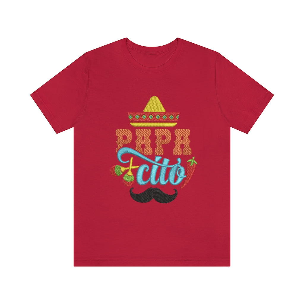 La t-shirt perfecta para Papá - Papacito - Unisex Jersey Short Sleeve Tee shirt - Escoge el Color T-Shirt Printify Red S 
