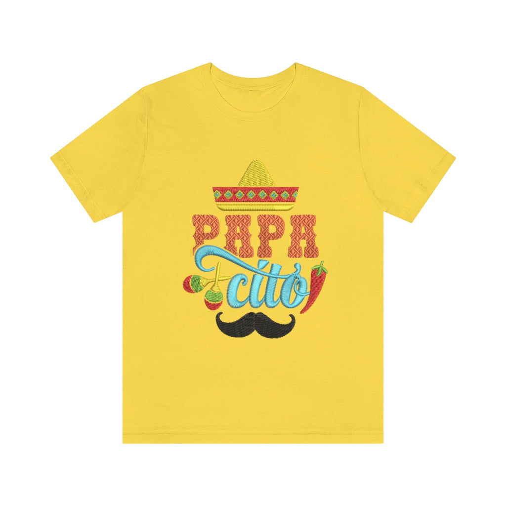 La t-shirt perfecta para Papá - Papacito - Unisex Jersey Short Sleeve Tee shirt - Escoge el Color T-Shirt Printify Yellow S 