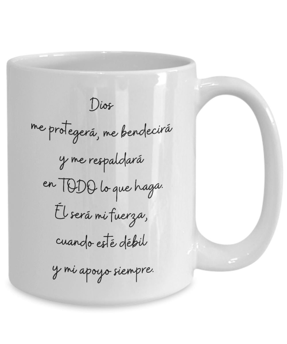 La taza que necesito para recordar cada mañana que Dios está conmigo Siempre Coffee Mug Regalos.Gifts 15oz Mug White 