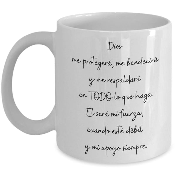 La taza que necesito para recordar cada mañana que Dios está conmigo Siempre Coffee Mug Regalos.Gifts 11oz Mug White 
