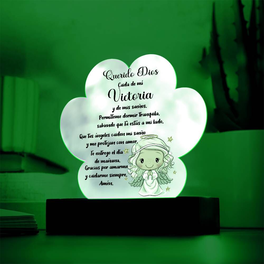Lámpara de Oración Nocturna Personalizada - Un Brillo de Fe para Dulces Sueños acrylic/Cloud 