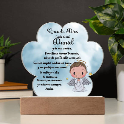 Lámpara de Oración Nocturna Personalizada - Un Faro de Fe para Dulces Sueños acrylic/Cloud 