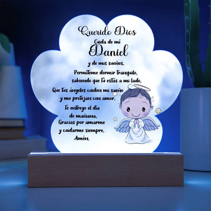 Lámpara de Oración Nocturna Personalizada - Un Faro de Fe para Dulces Sueños acrylic/Cloud 