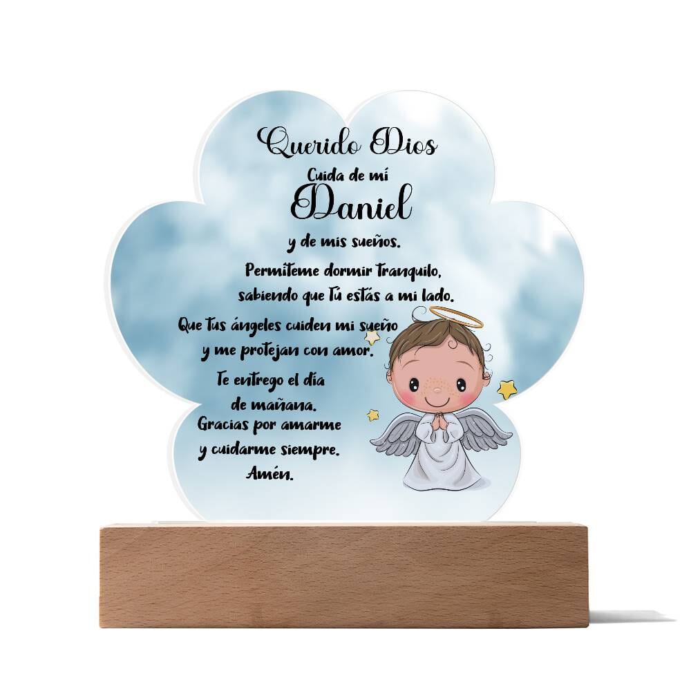 Lámpara de Oración Nocturna Personalizada - Un Faro de Fe para Dulces Sueños acrylic/Cloud 