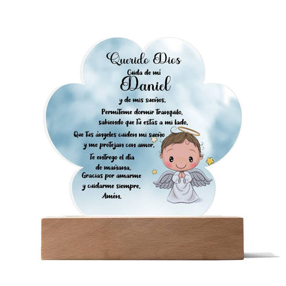 Lámpara de Oración Nocturna Personalizada - Un Faro de Fe para Dulces Sueños acrylic/Cloud 