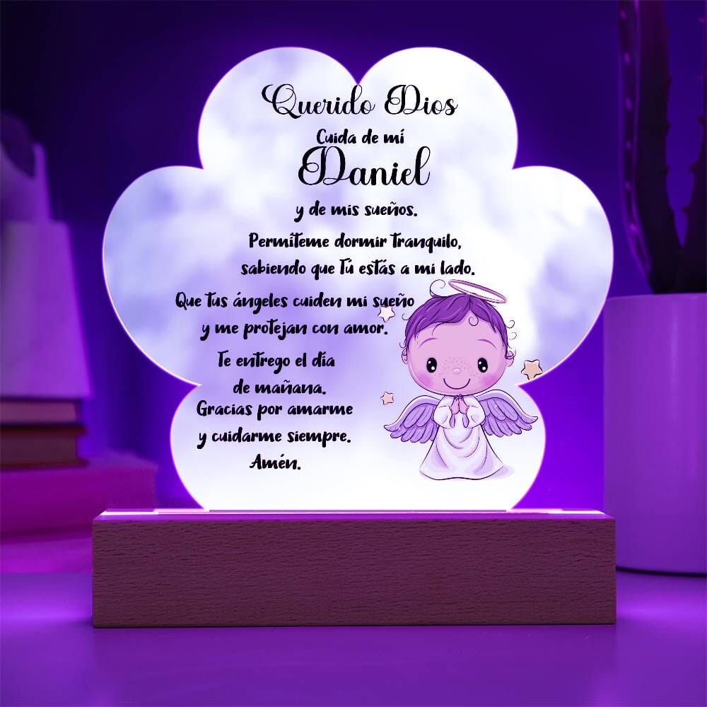 Lámpara de Oración Nocturna Personalizada - Un Faro de Fe para Dulces Sueños acrylic/Cloud 