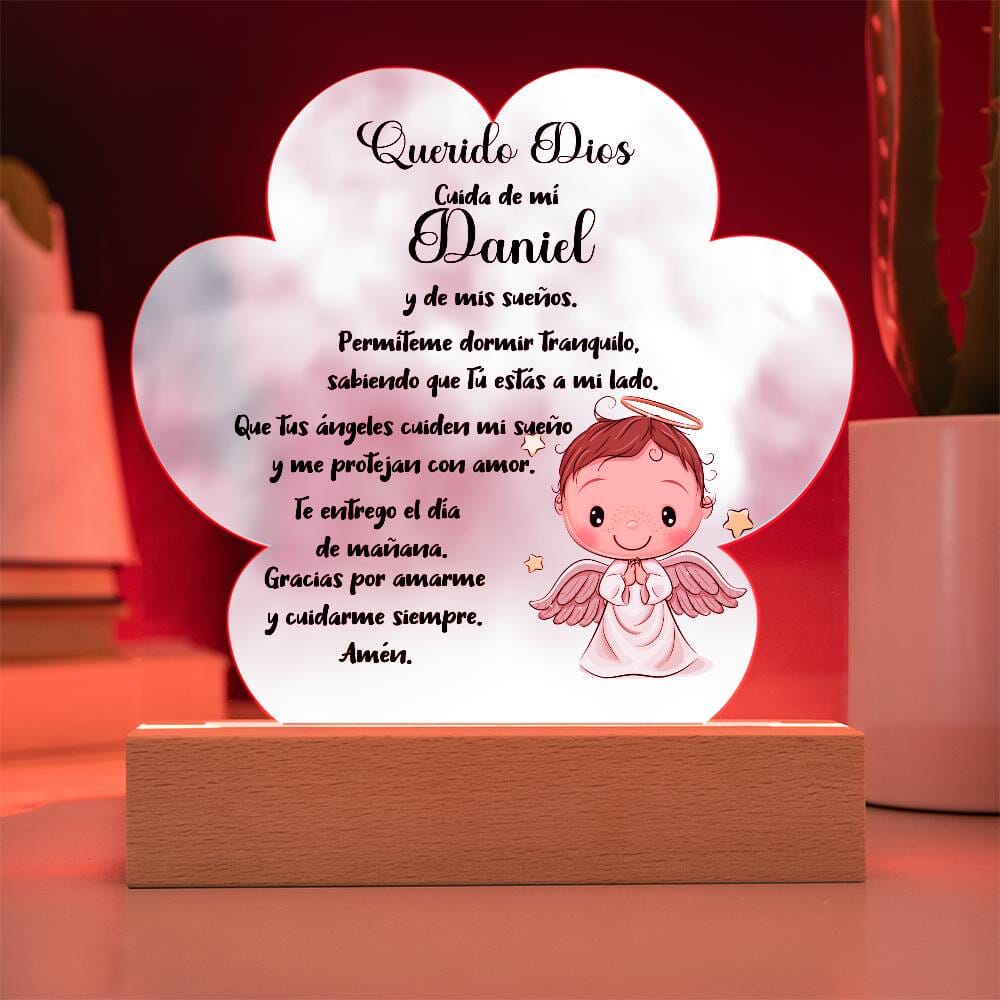 Lámpara de Oración Nocturna Personalizada - Un Faro de Fe para Dulces Sueños acrylic/Cloud 