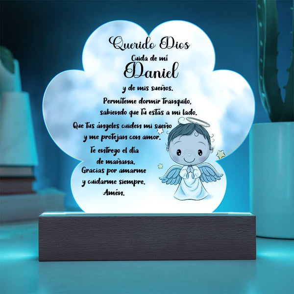 Lámpara de Oración Nocturna Personalizada - Un Faro de Fe para Dulces Sueños acrylic/Cloud ShineOn Fulfillment 