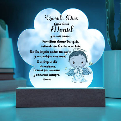 Lámpara de Oración Nocturna Personalizada - Un Faro de Fe para Dulces Sueños acrylic/Cloud 