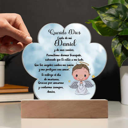 Lámpara de Oración Nocturna Personalizada - Un Faro de Fe para Dulces Sueños acrylic/Cloud 