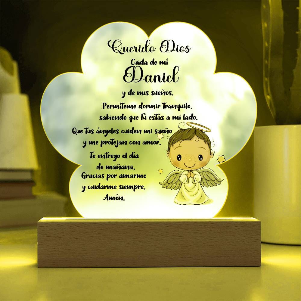 Lámpara de Oración Nocturna Personalizada - Un Faro de Fe para Dulces Sueños acrylic/Cloud 