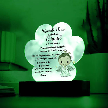 Lámpara de Oración Nocturna Personalizada - Un Faro de Fe para Dulces Sueños acrylic/Cloud 