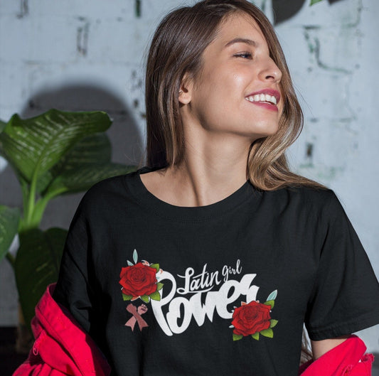Latin Girl Power Camiseta de manga corta unisex T-Shirt 
