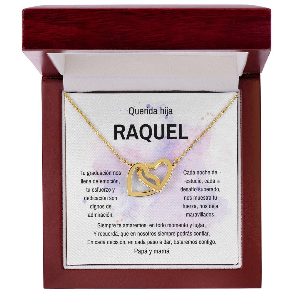 Lazos Inquebrantables: Un Collar para Celebrar su Excepcional Graduación - Collar Corazones Entrelazados Jewelry/InterlockingHearts Acabado en Oro Amarillo de 18 quilates Luxury Box 