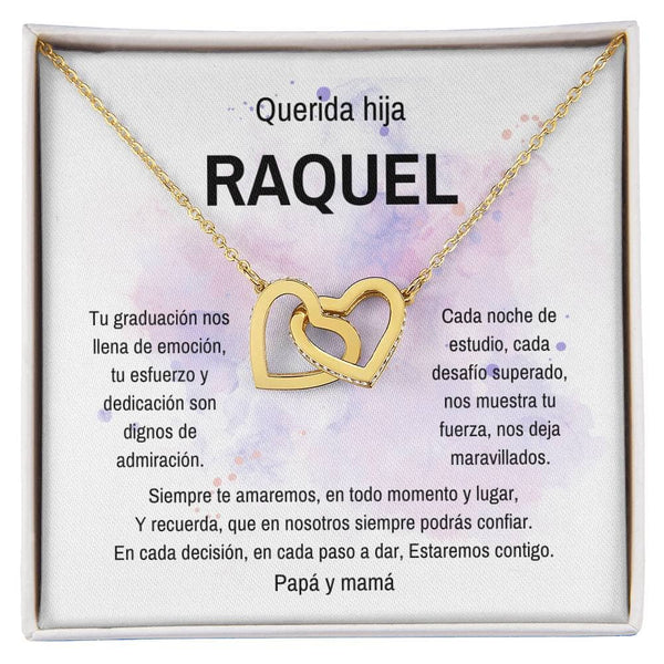 Lazos Inquebrantables: Un Collar para Celebrar su Excepcional Graduación - Collar Corazones Entrelazados Jewelry/InterlockingHearts Acabado en Oro Amarillo de 18 quilates Standard Box 