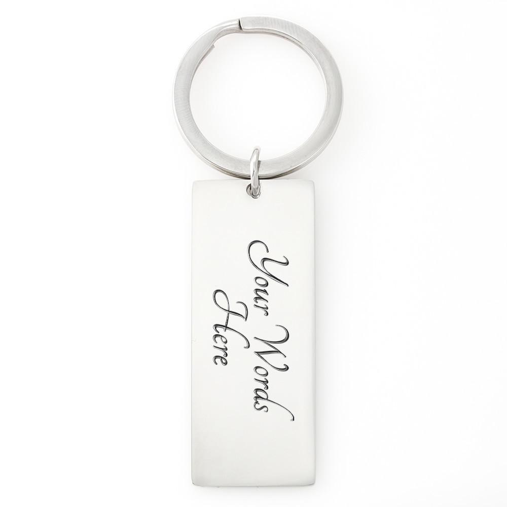 Llavero con promesa de Dios - Mi Dios suplirá TODO... Jewelry Llavero rectangular grabado (acero quirúrgico .316) Yes 