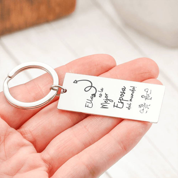 Llavero para la mejor esposa del mundo - el mejor regalo para tu esposa. Jewelry 