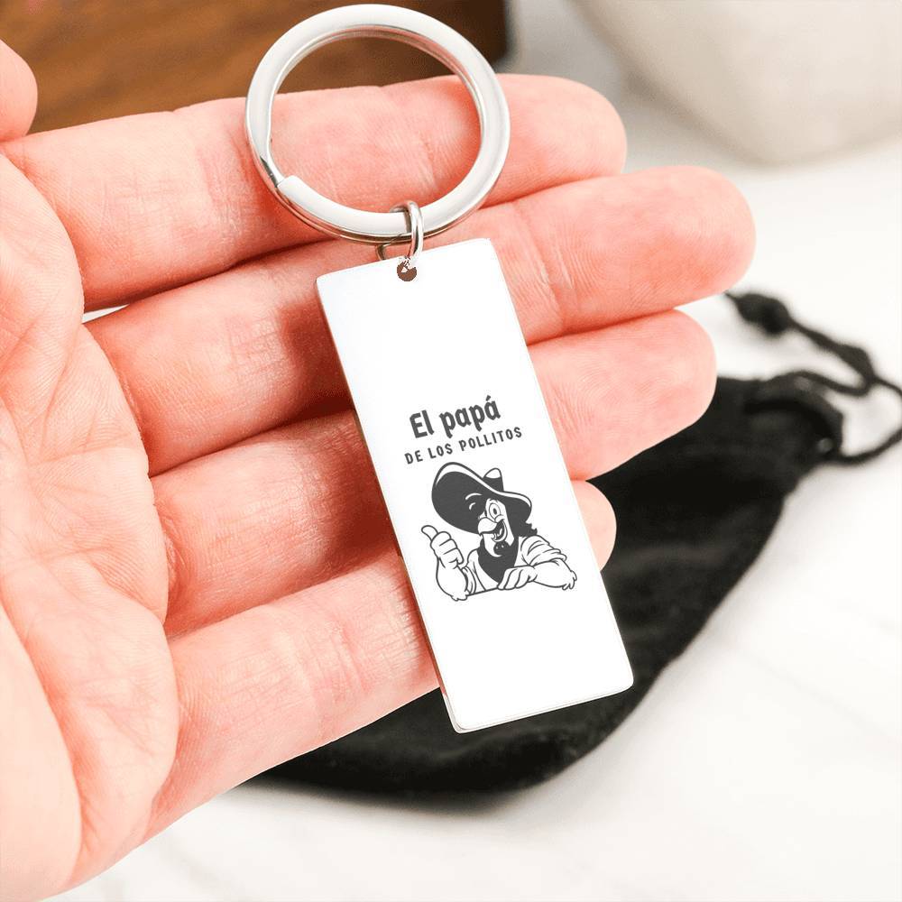 Llavero para papá: El Papá de los Pollitos Jewelry 