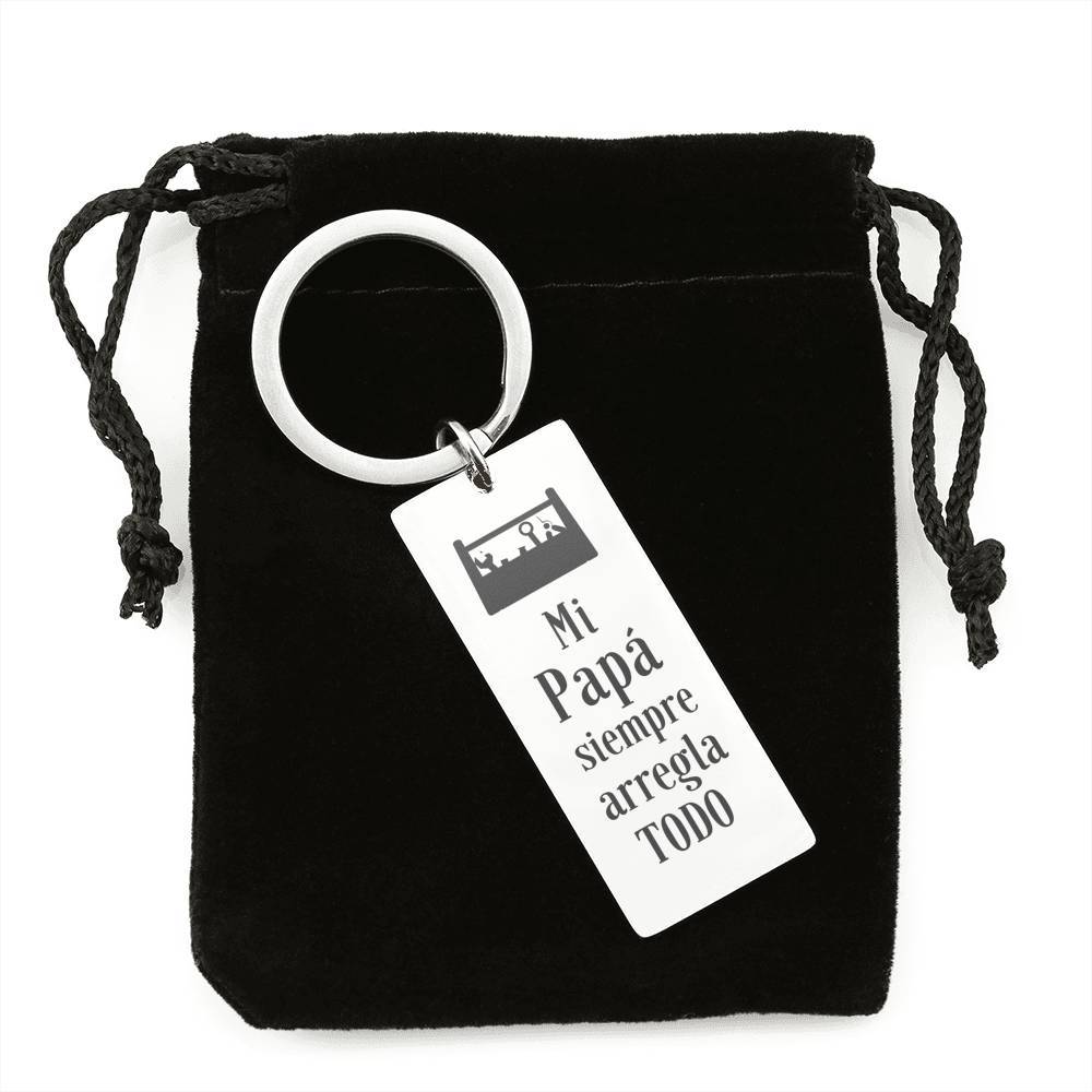 Llavero para papá: Mi papá siempre arregla TODO Jewelry 