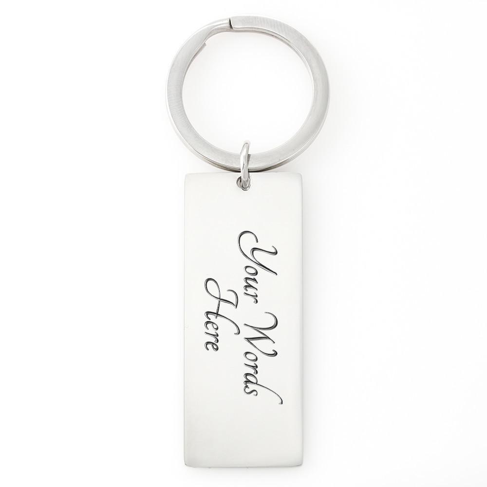 Llavero para Papá: Mi persona favorita… Jewelry ShineOn Fulfillment Engraved Rectangle Keychain (.316 Surgical Steel) Yes 