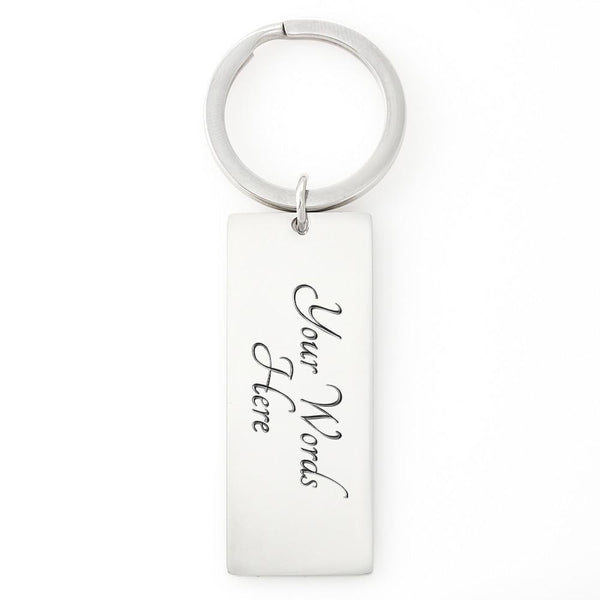 Llavero para Papá: Mi persona favorita… Jewelry Engraved Rectangle Keychain (.316 Surgical Steel) Yes 