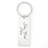 Llavero para papá: Mi super héroe no vuela… Jewelry ShineOn Fulfillment Engraved Rectangle Keychain (.316 Surgical Steel) Yes 