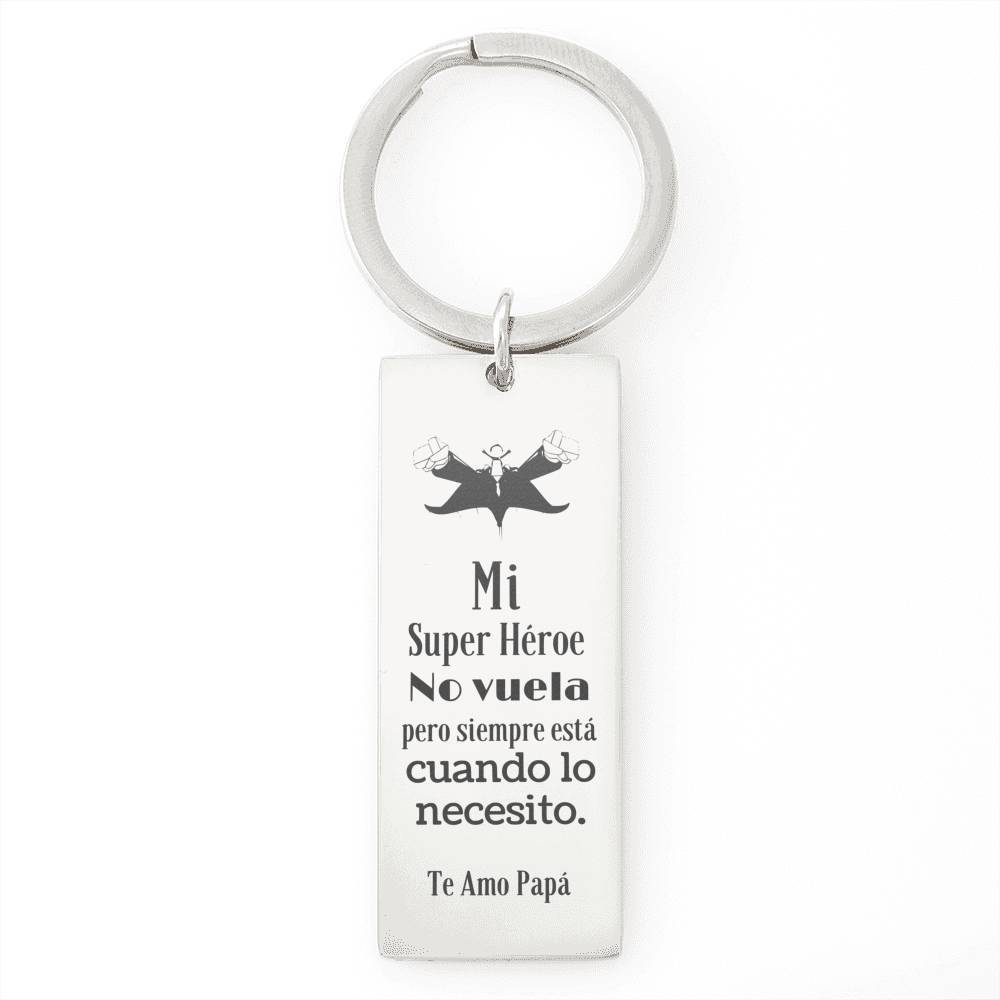 Llavero para papá: Mi super héroe no vuela… Jewelry 