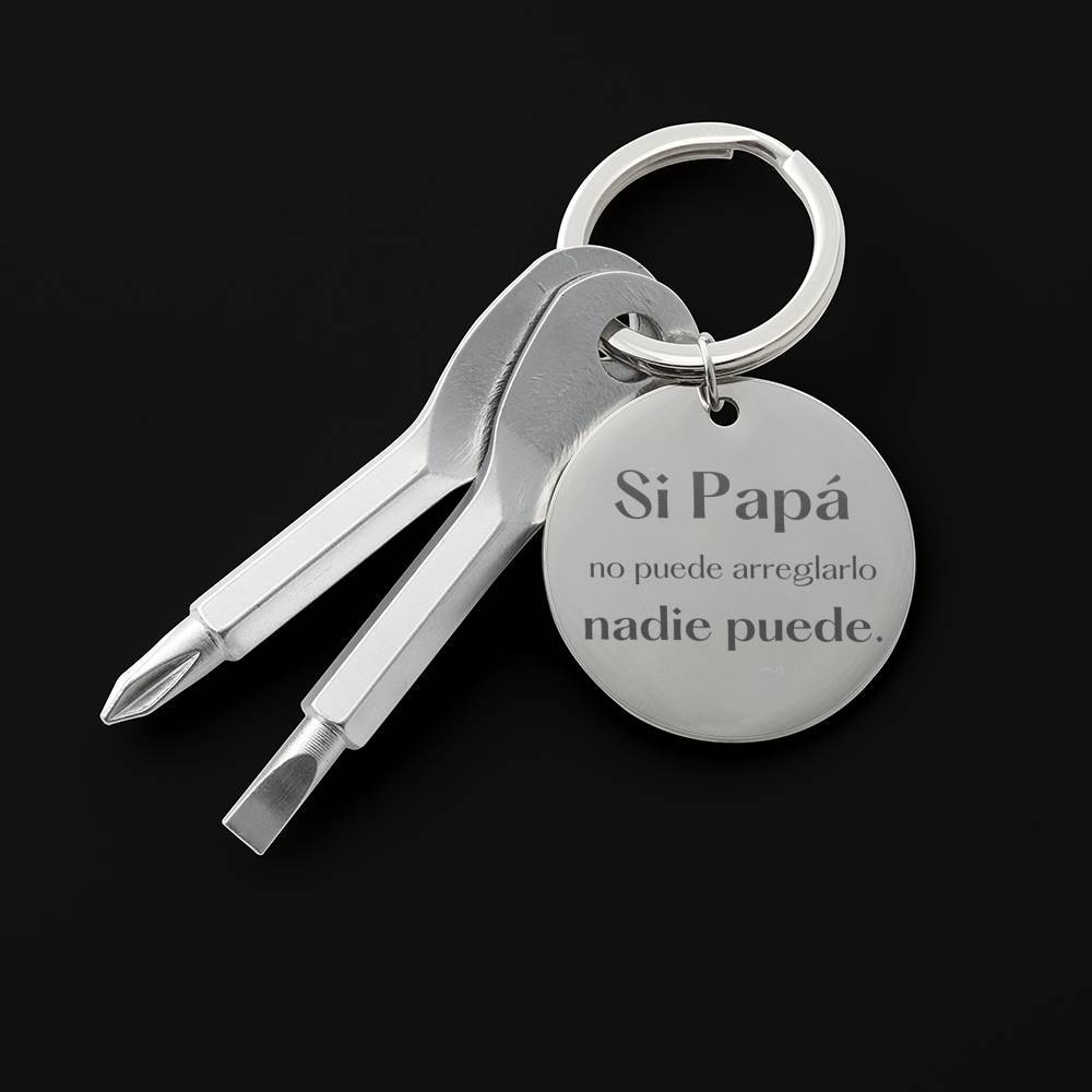 Llavero para Regalar a Papá ; Si Papá no puede arreglarlo, nadie puede. Jewelry 