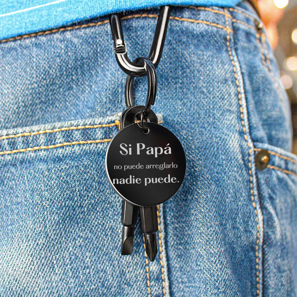 Llavero para Regalar a Papá ; Si Papá no puede arreglarlo, nadie puede. Jewelry 