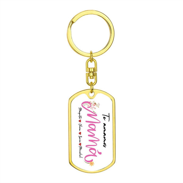 Llavero Personalizado para Mamá con Nombres de los Hijos, Día de las Madres Jewelry 