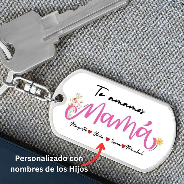 Llavero Personalizado para Mamá con Nombres de los Hijos, Día de las Madres Jewelry 