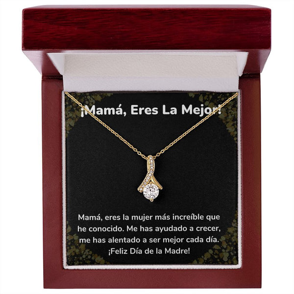 ¡Mamá, Eres La Mejor! Collar Belleza Seductora (Alluring Beauty) Para Mamá Jewelry/AlluringBeauty Acabado en Oro Amarillo de 18 quilates Luxury Box 