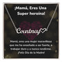 ¡Mamá, Eres Una Super heroína! - Collar Personalizado Con Nombre Corazón - Mamá Jewelry/NameNecklaceHeart ShineOn Fulfillment 